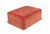 Set of 5 Fabric Ottomans realized in Italy in 1970s. Original red velvet upholstery. Very good condition.