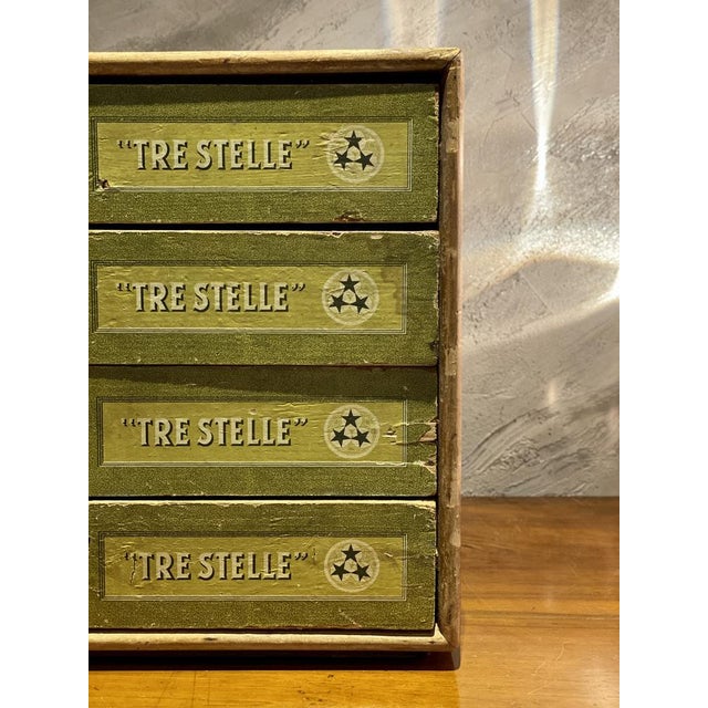 Vintage Cucirino Tre Stelle Display Chest of Drawers, Italy 1950 For Sale - Image 4 of 17
