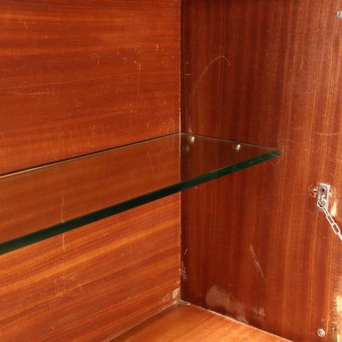 Wood Vintage Bookcase with Drop-Leaf, 1960s For Sale - Image 7 of 11