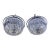 Matching Pair of Vintage-Style Crystal Flush Mount Ceiling Lights / Chandelier For Sale