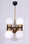 This original and visually captivating pendant chandelier, originating from the 1960s, represents an exceptional and...