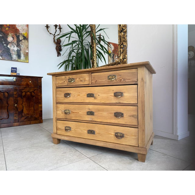 Art Nouveau Chest of 4 Drawers, 1890s For Sale - Image 4 of 14
