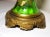 Antique Hand Blown Bronze Mounted Gold Gilt Green Bohemian Czech Art Glass Vase For Sale In New York - Image 6 of 12