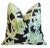 Designer Madcap Cottage Black/Green Floral Feather/Down Pillow 22" Square For Sale - Image 4 of 6