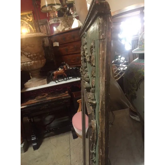 Green Late 18th Century Italian Green & Gold Mirror For Sale - Image 8 of 12
