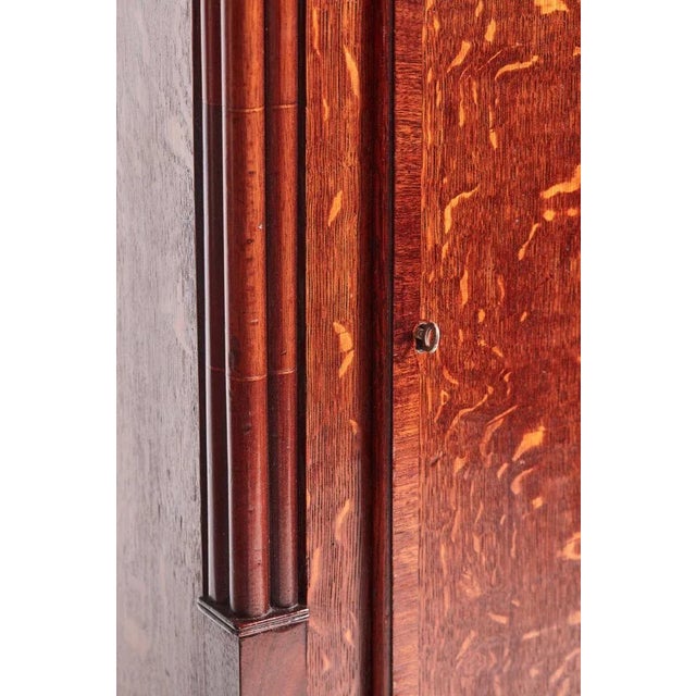Antique Oak & Mahogany Grandfather Clock from W Prior Skipton For Sale - Image 3 of 17