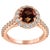 Bochic Vintage Red Sapphire & Diamond Cluster Ring Set In 18K Yellow Gold For Sale - Image 17 of 18