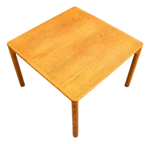 Mid Century Danish Modern Side Table End Square Restored Oak Wood Nightstand Nm