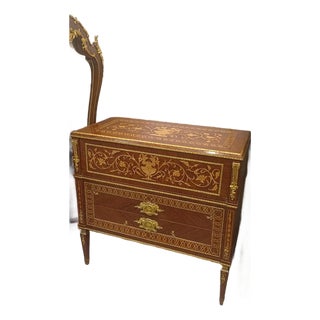 1960s French Louis XVI Secretary Desk | Mahogany Drop Front Writing Desk For Sale