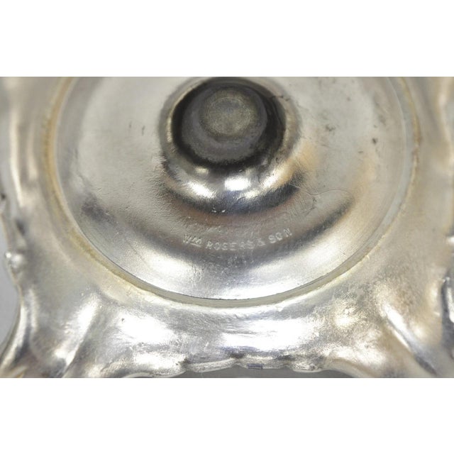 Vintage Wm Rogers & Son Silver Plated 3 Arm Convertible Candelabra - A Pair For Sale - Image 12 of 15