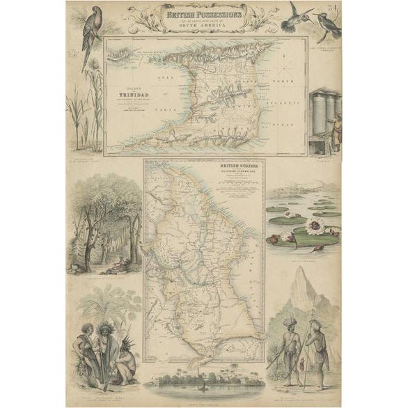 British Possessions on the North West Coast of South America, 1860 For Sale
