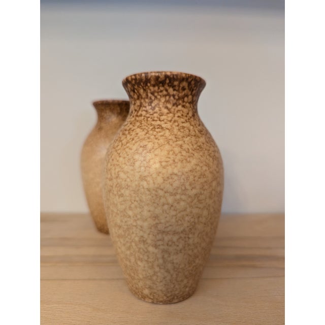 Pair Of Mid 20th Century Ceramic Vases Made in the Gouda region of The Netherlands Marked on the base - Gouda Holland Not...