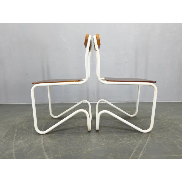 1930s Bauhaus Cantilever Chairs in Tubular Steel, Germany, 1930s, Set of 4 For Sale - Image 5 of 14