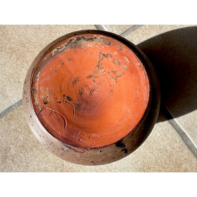 Brutalist Studio Ceramic Art Vase with Textured Rough Glaze, Germany, 1960s For Sale - Image 9 of 12