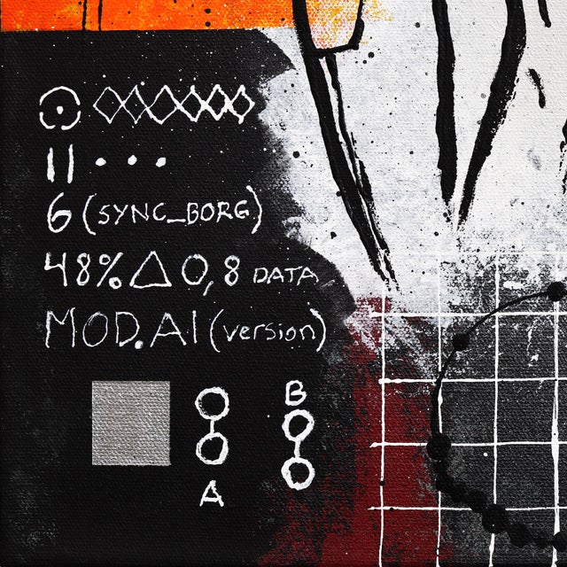 Textile Protocol 29 - Original Contemporary Neo-Expressionist Mixed Media Painting on Canvas by Soren Grau For Sale - Image 7 of 9