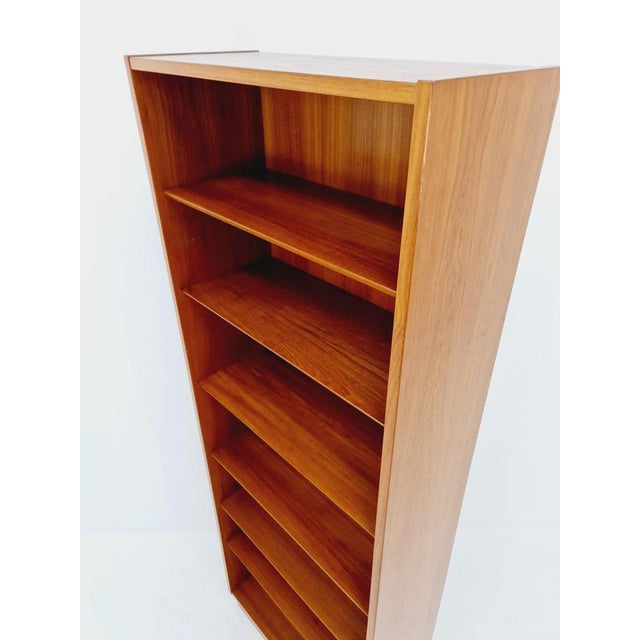 Wood Vintage Danish Freestanding Book Case in Teak by Hundevad, 1960s For Sale - Image 7 of 11