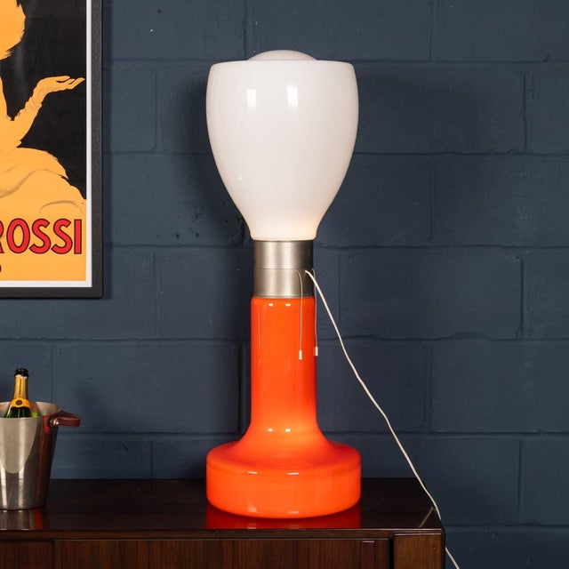 Glass Vintage 20th Century Italian Glass Birillo Floor Lamp, 1970 For Sale - Image 7 of 15