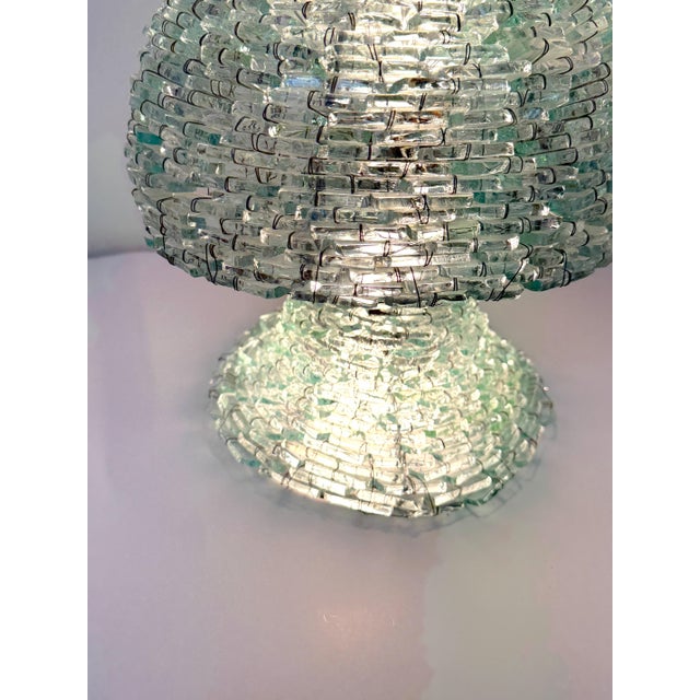Mid 20th Century Modern Murano Tesserine Glass Mosaic Mushroom Table Lamp Attributed to TAO, Italy For Sale - Image 13 of 14