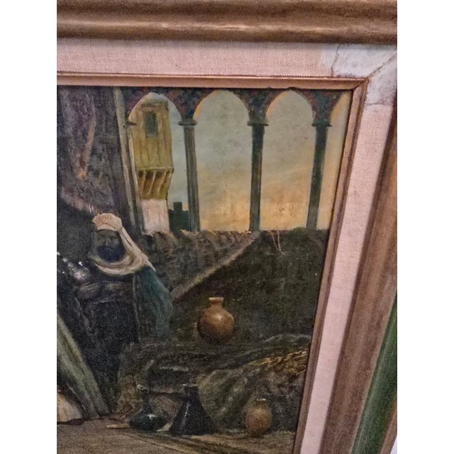Antique Orientalist Painting F a Bridgeman Style Signed For Sale - Image 10 of 16