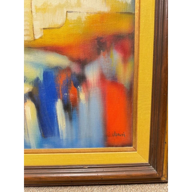 Contemporary 1980s Jarvis Contemporary Cityscape Oil Painting For Sale - Image 3 of 12