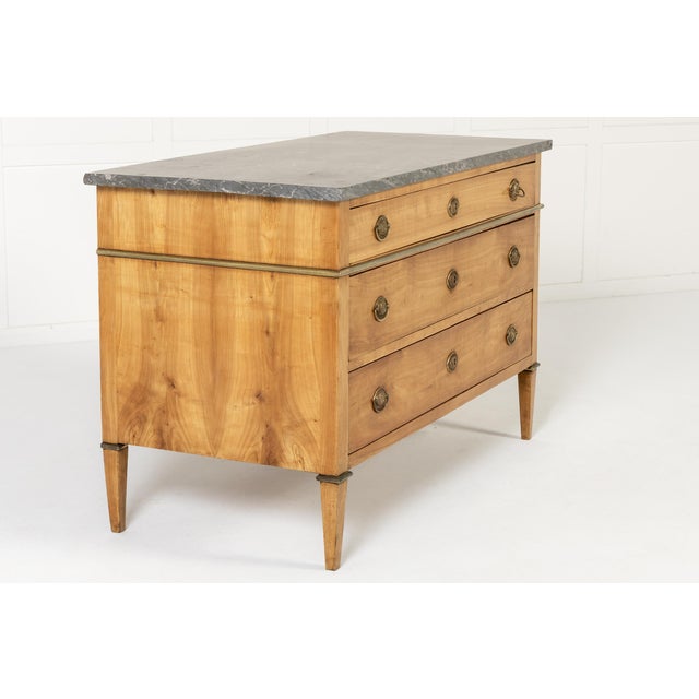 Antique French Cherrywood Commode, 1700s For Sale - Image 3 of 11