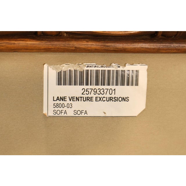 Lane Venture Excursions Pair Of Wicker Sofas With Cushions For Sale - Image 18 of 18