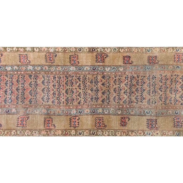 An exceptional early 20th-century Persian Serab runner, this piece is distinguished by its finely drawn pattern and...