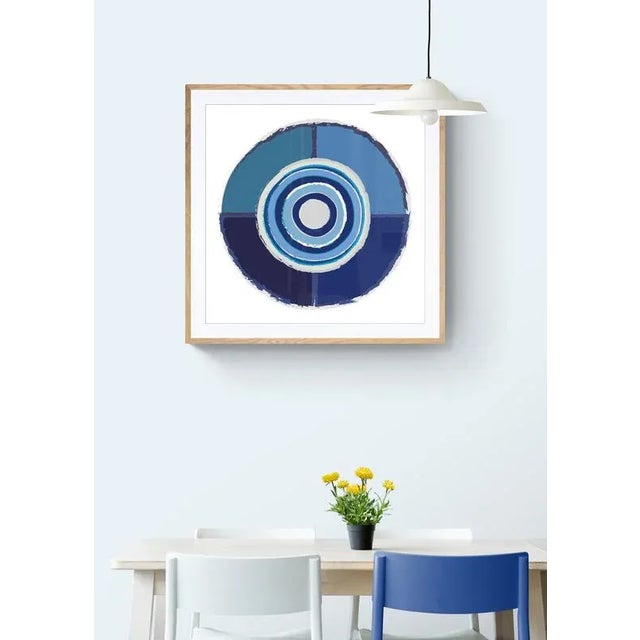 This colorful, mid century inspired fine art print is digitally printed on premium white matte paper. While sold...