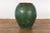 Large Thai 1950s Green Glazed Ceramic Planter with Brown Lip & Tapering Body For Sale - Image 4 of 13