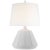 Thomas O'Brien by Visual Comfort Signature Frey Medium Table Lamp in Plaster White with Linen Shade For Sale