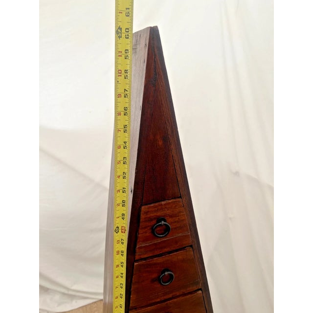 Vintage Nova Furniture Chest of Drawers Pyramid Shape Apothecary Storage Dresser For Sale - Image 11 of 13