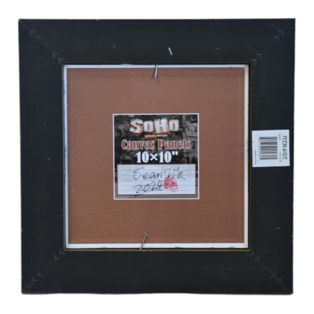 Bouquet of Pastel Roses Vase Floral Painting Including the Antiqued Gold Wood Frame For Sale - Image 4 of 5