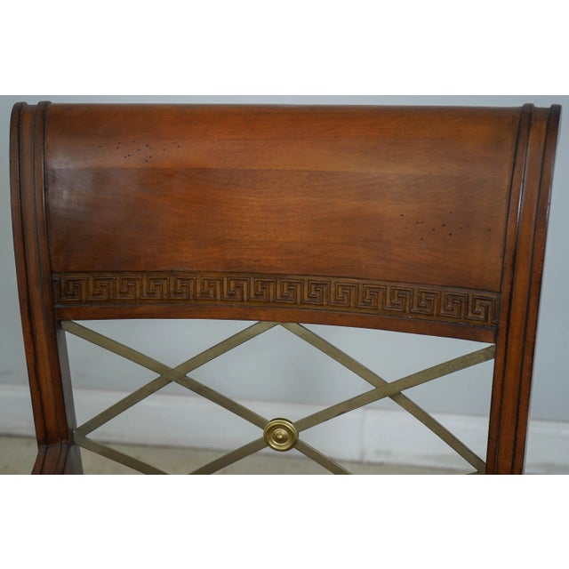 1990s Set of 6 Hekman Regency Style Dining Room Chairs For Sale - Image 5 of 12