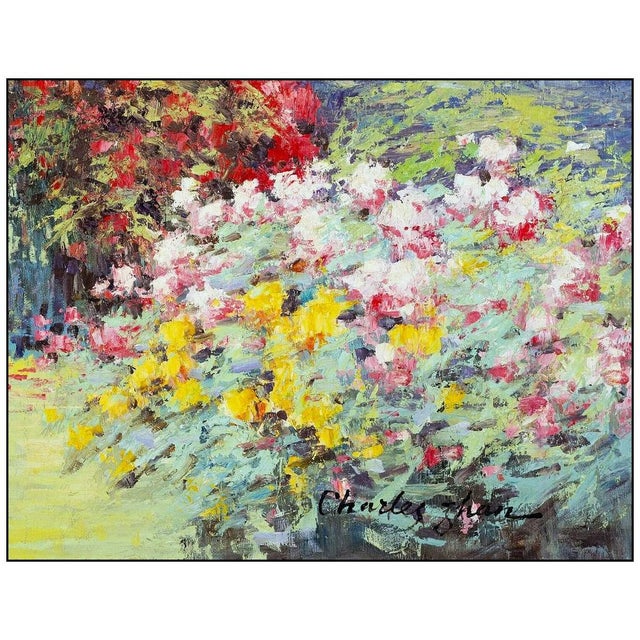 Impressionist Late 20th Century The Garden, Charles Zhan For Sale - Image 3 of 4