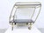 Streamline Bar Trolley in Brass and Glass, 1950s For Sale - Image 12 of 18