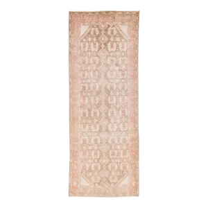 1960s Vintager Malayer Brown Handmade All-Over Wool Runner