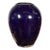Antique Oversized Thai Cobalt Blue Glazed Water Vessel with Tapering Lines For Sale
