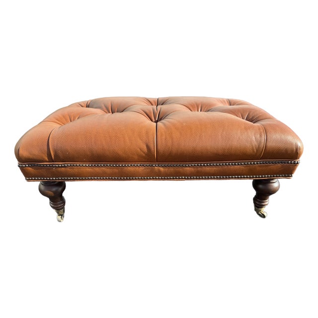 Lillian August Tufted Cocktail Ottoman For Sale