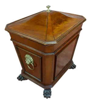 19th C. English Regency Mahogany Wine Cellarette