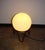 Vintage Metal and Frosted Glass Globe Lamp, 1980s, in Very Good conditions. Designed 1980 to 1989 European Plug (up to...