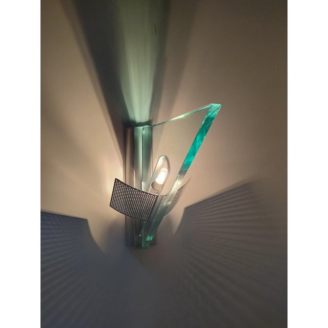 1980s Vintage Icaro Wall Sconces by Carlo Forcolini for Artemide, 1980, Set of 2 For Sale - Image 5 of 18