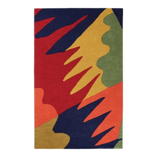 Kit Kemp for Dash & Albert Graphic Tufted Wool Rug, 2'6" x 8' For Sale