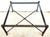 Brown Maitland Smith Style Faux Bamboo Glass & Leather Cocktail Table For Sale - Image 8 of 13