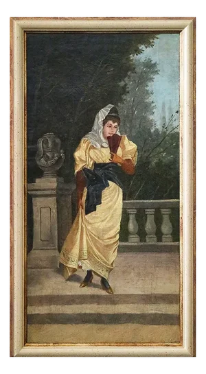 James Abott McNeil Whistler, Figure of an Upper Class Woman, 1800s, Oil on Canvas