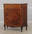 Vintage French Style Bow Front 5 Drawer Inlaid Walnut Chest For Sale - Image 4 of 18