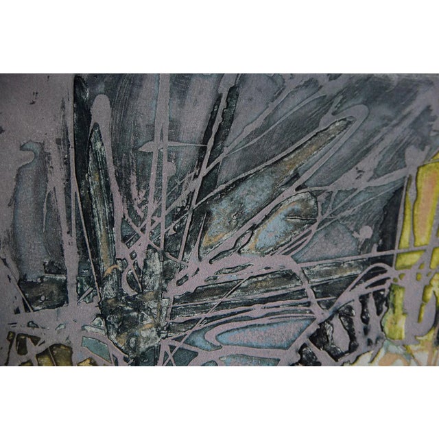 Mid-Century Modern Lawrence Heyman, Fertilization IIII from Atelier 17 Series, Etching on Arches Paper, 1960s For Sale - Image 3 of 13