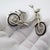 Vintage Italian Handmade Genuine Silver Moped Scooter Large Figurine, 1970s For Sale - Image 3 of 12