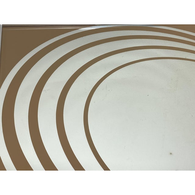 Large Op Art Mirror, England, 1970s For Sale - Image 4 of 18