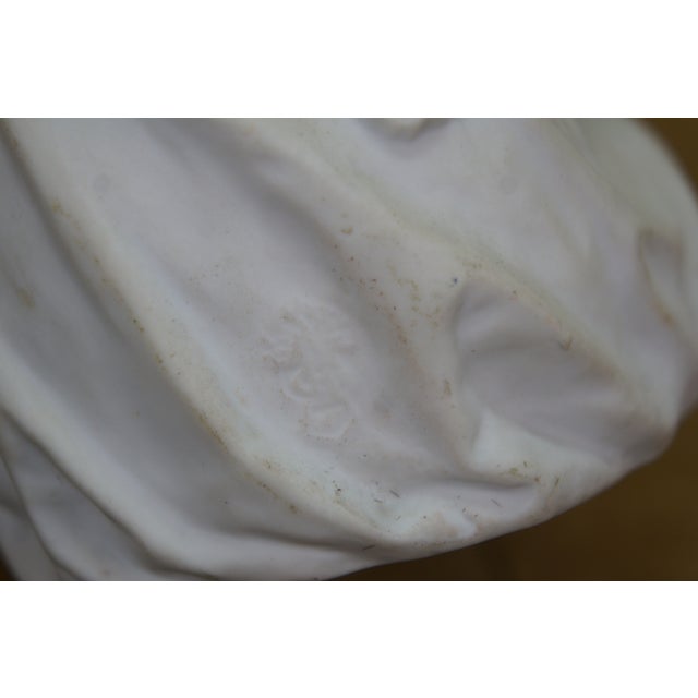 Antique German Gebruder Heubach Bisque Piano Baby Figurine Statue 9" For Sale - Image 16 of 16