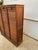 Oak Triple Column Filing Cabinet with Curtains, 1950s For Sale - Image 9 of 18